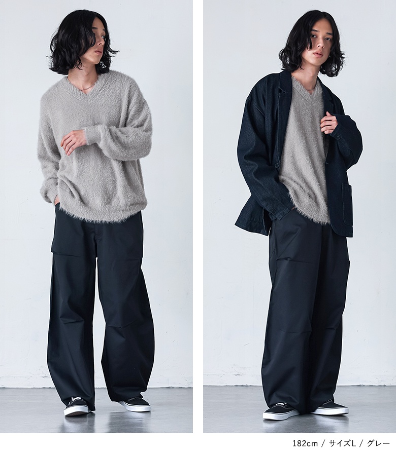 osharewalker（オシャレウォーカー） ニット 長袖 メンズ トップス 