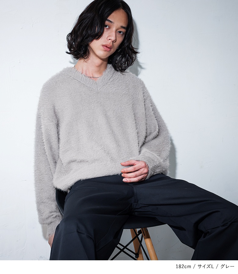 osharewalker（オシャレウォーカー） ニット 長袖 メンズ トップス 