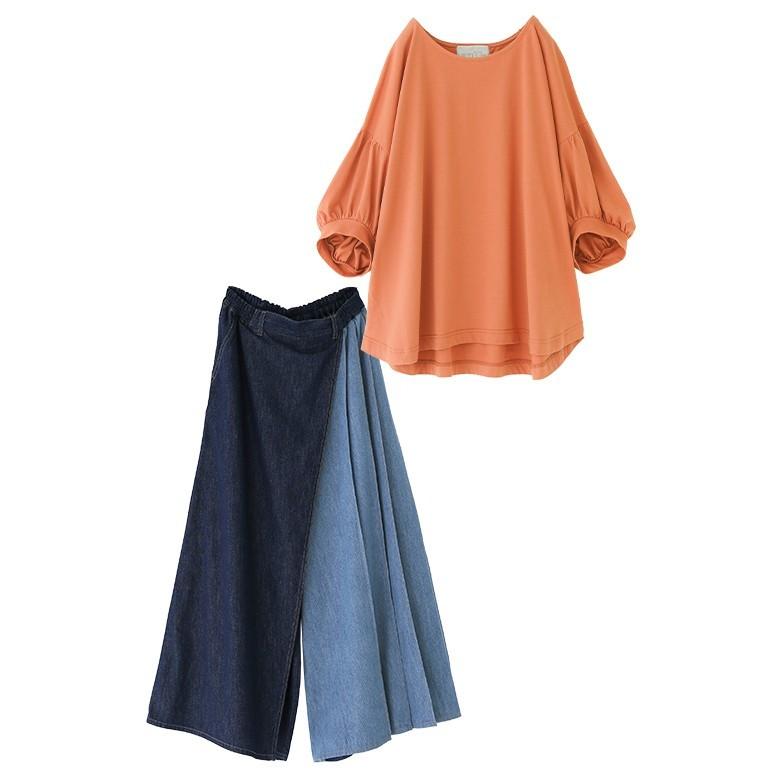 福袋 レディース オーガニックコットン Tシャツ ワイドデニム アシメ 夏色オレンジで大人カジュアルなコーデ2点set 返品 交換不可 メール便不可 オシャレウォーカー 通販 Paypayモール 福袋 レディース オーガニックコットン Tシャツ ワイドデニム アシメ 夏色オレンジで大人カジュアルなコーデ2点set 返品 交換不可 メール便不可 オシャレウォーカー 通販 Paypayモール