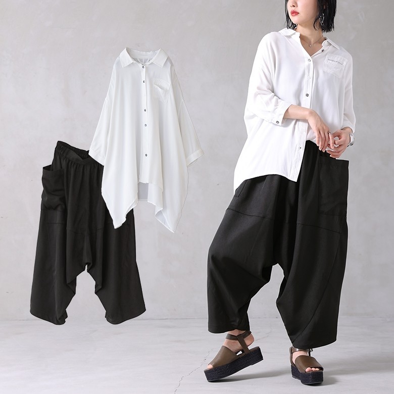 パンツ 福袋 オシャレウォーカー 通販 Paypayモール レディース ドルマンブラウス シャツ サルエルパンツ 個性惹き立つ
