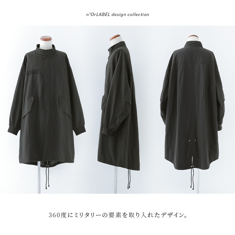 n'OrLABEL ロングコート メンズ ユニセックス 春秋 アウター
