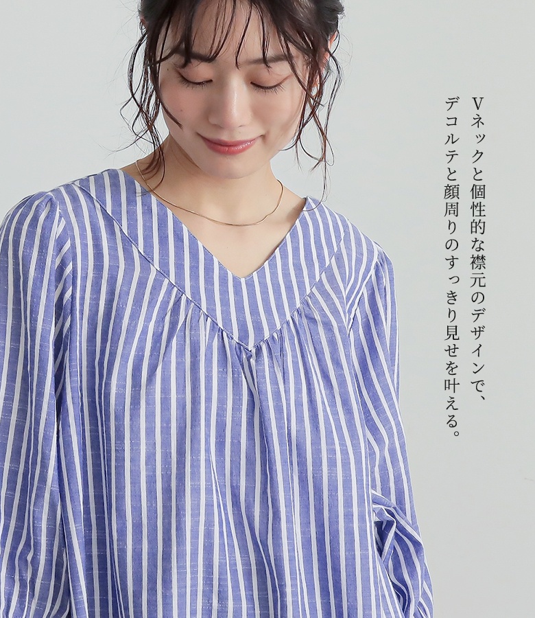 osharewalker ブラウス レディース 春夏 トップス シャツ 七分袖