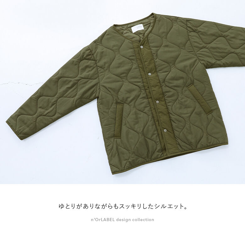 ブルゾン　ジャケット　中綿インナー付　オリーブ　カーキ　スリーウェイ　フードなし osharewalker ジャケット ブルゾン メンズ アウター 中綿