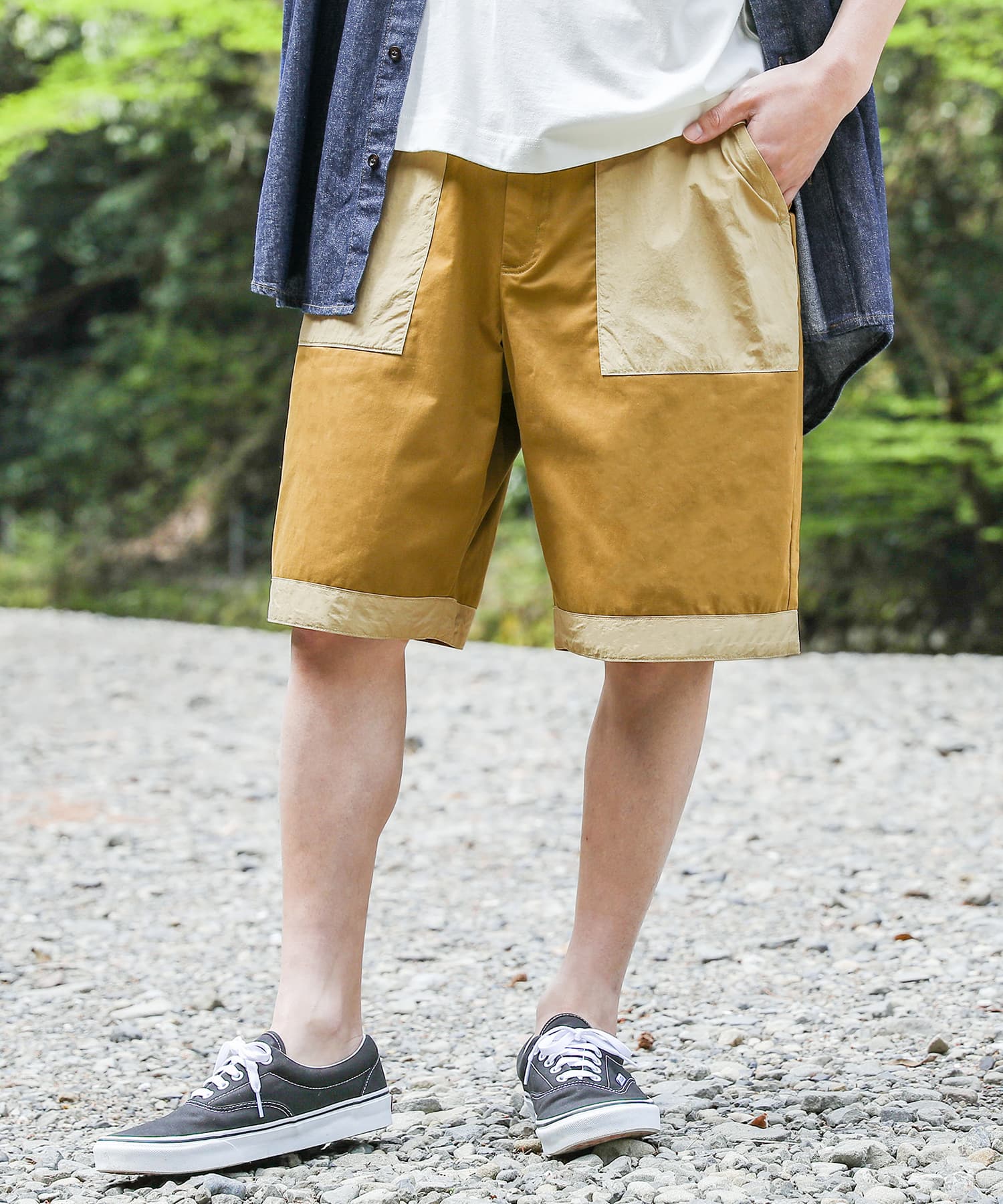 osharewalker ハーフパンツ メンズ 春夏 ボトムス パンツ ハーフ