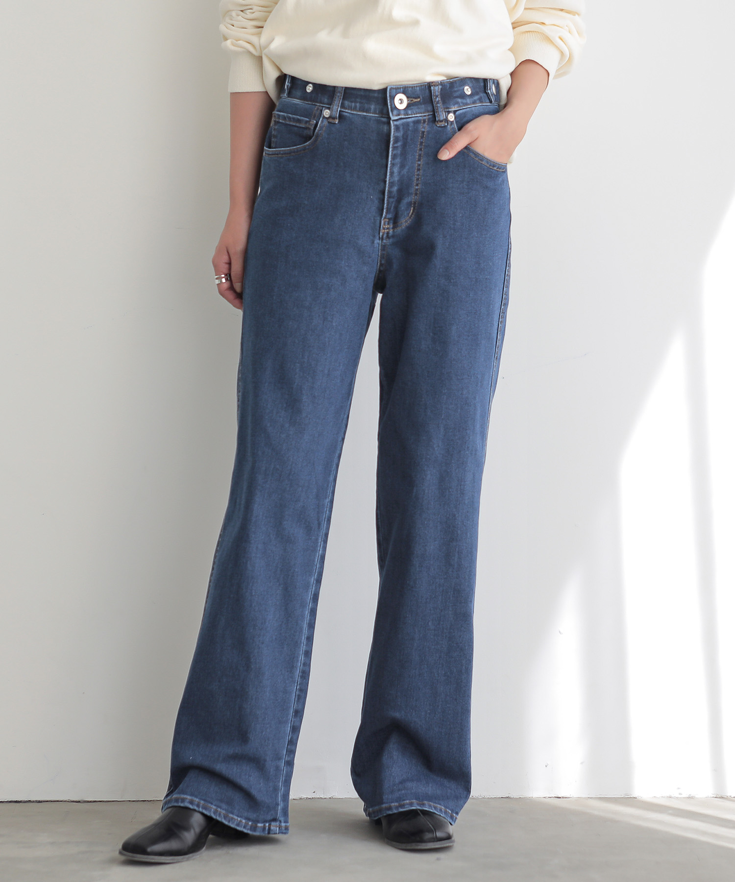 osharewalker（オシャレウォーカー） デニム ワイドパンツ ジーンズ