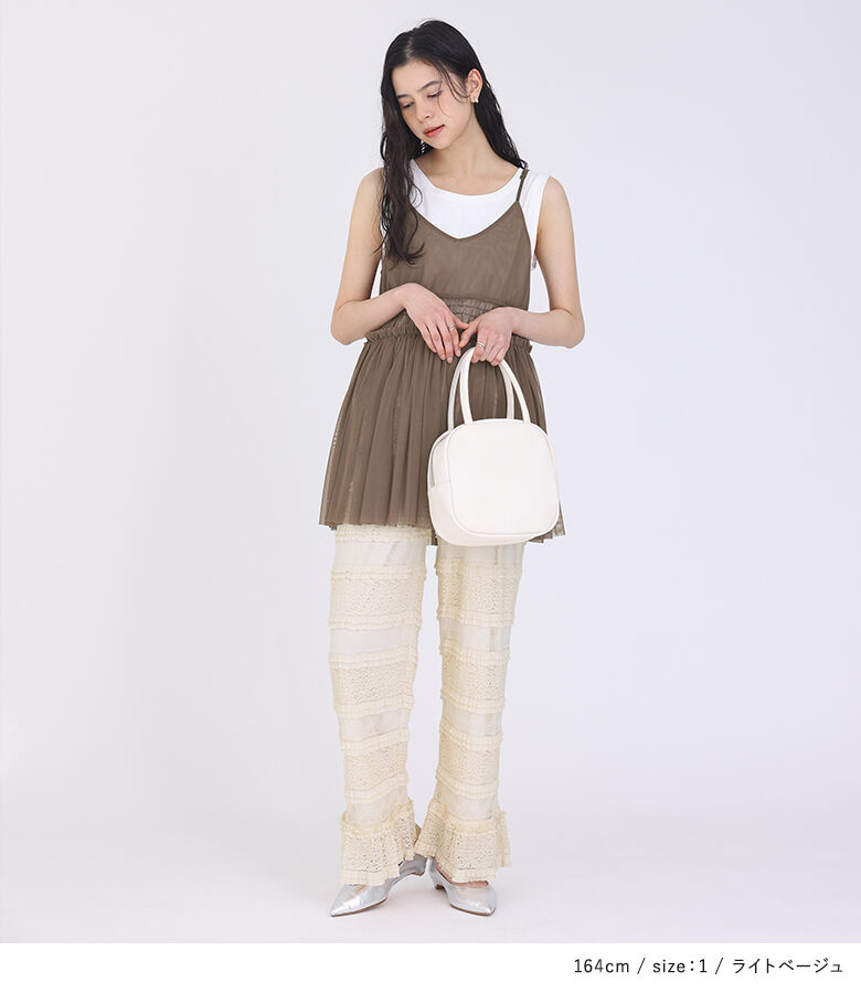 osharewalker パンツ レディース ロング ストレート ウエスト