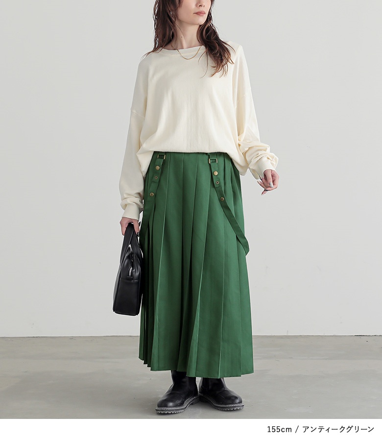 somari imagination スカート レディース プリーツスカート ロング丈
