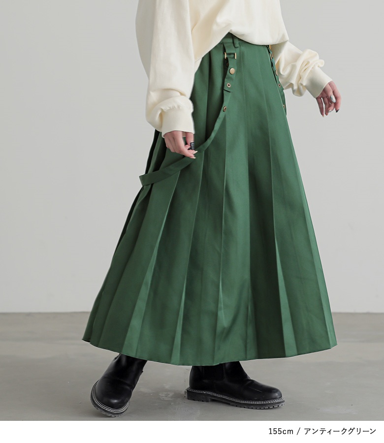 somari imagination スカート レディース プリーツスカート ロング丈