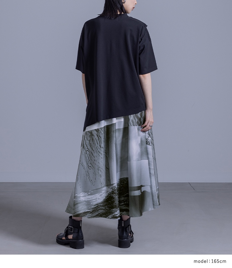 osharewalker スカート レディース ボトムス ロング丈 フレア