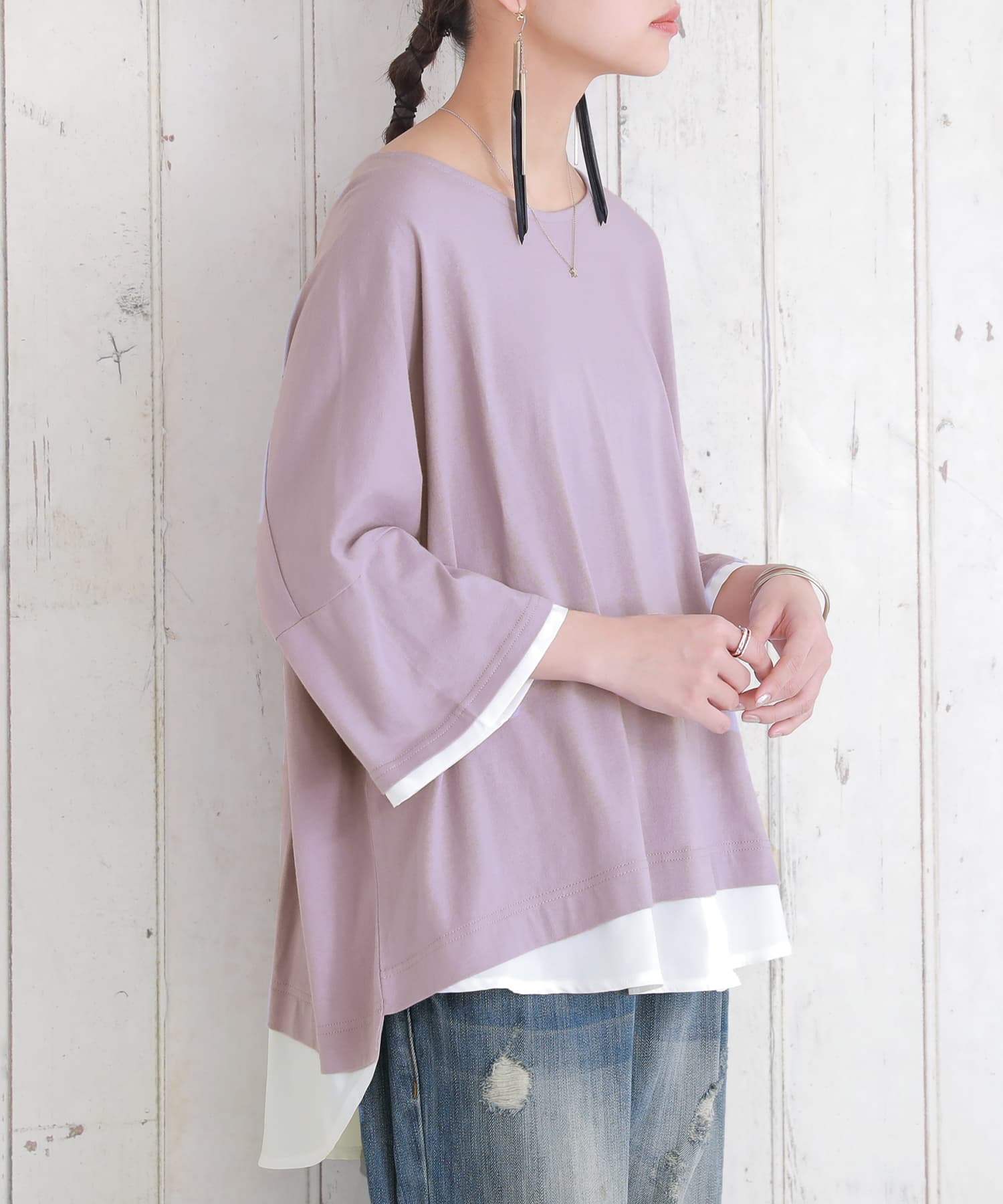 osharewalker カットソー レディース トップス Tシャツ 半袖 五