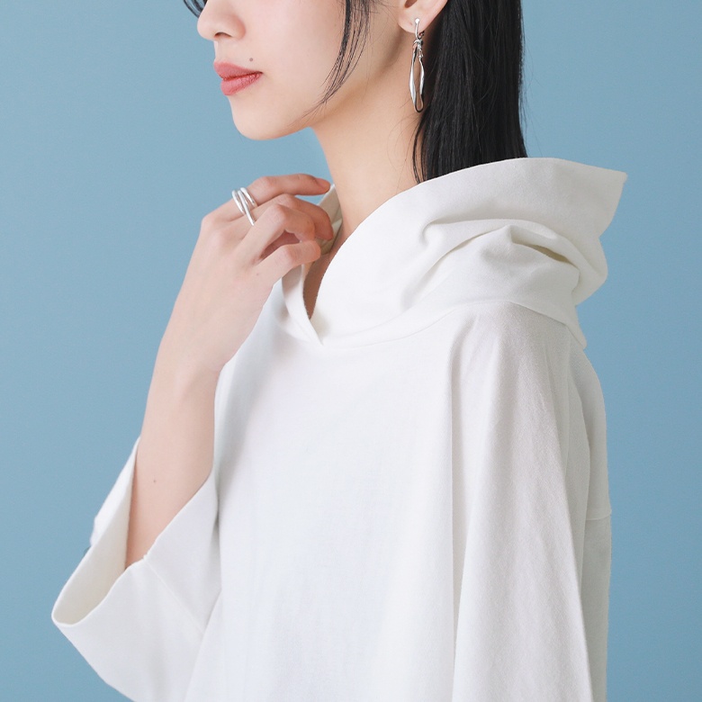 新色登場】カットソー レディース 春夏 トップス 七分袖 五分袖 Tシャツ 『パーカー風スタンドカラーカットソー』※返品交換不可※【メール便不可】【20】  :tdn0253:オシャレウォーカー 通販 