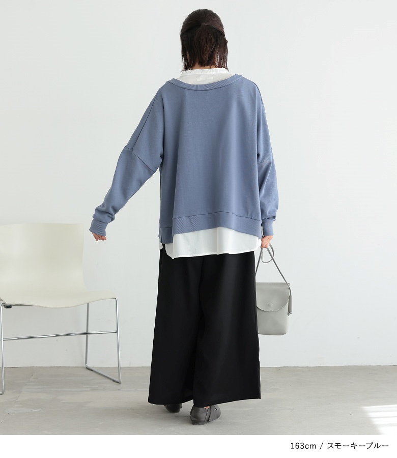 ALLES KlAR シャツ　トレーナー　スウェット　トップス　Ｍ　おしゃれ osharewalker（オシャレウォーカー） スウェット レディース トップス