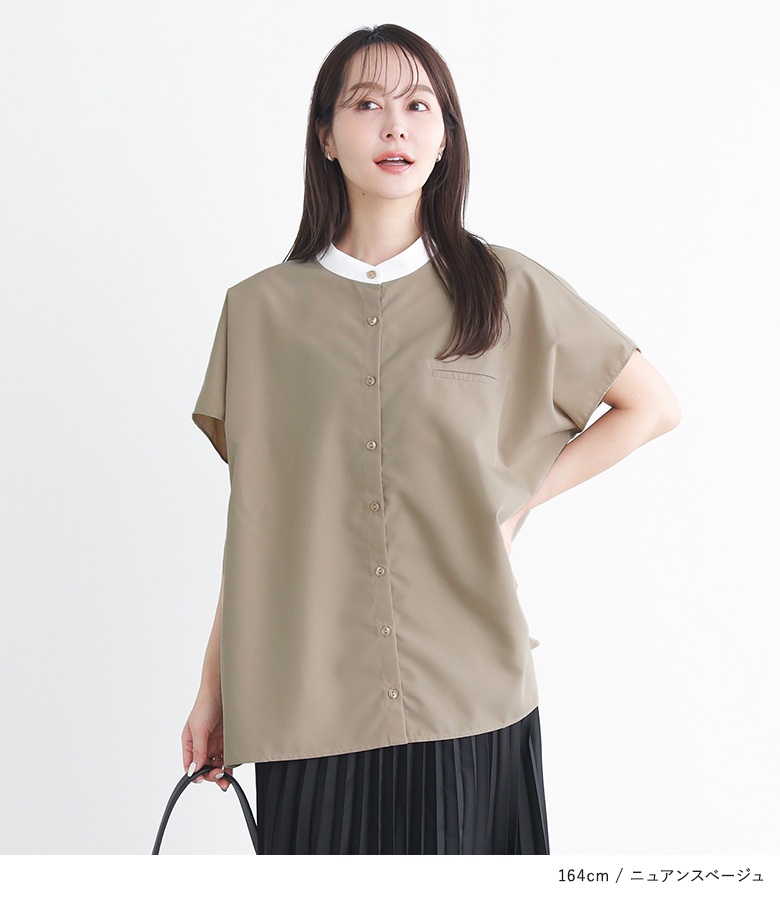 osharewalker ブラウス シャツ 春夏 レディース トップス 半袖