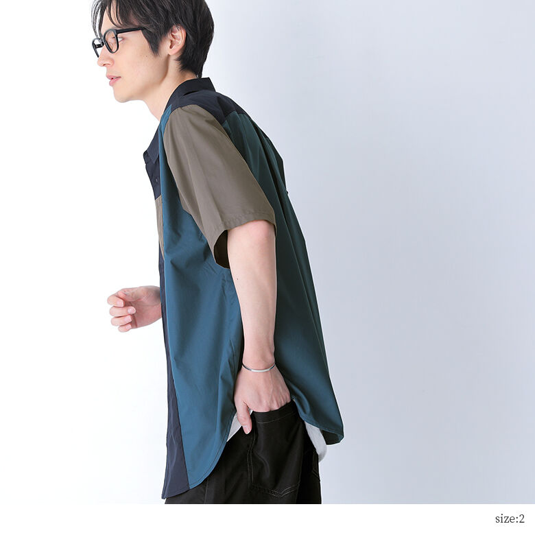 osharewalker 襟付き カジュアルシャツ メンズ トップス 羽織