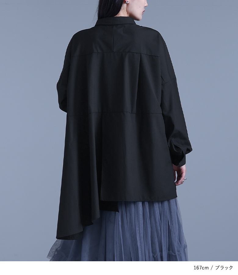 osharewalker シャツ ロング ブラウス レディース トップス
