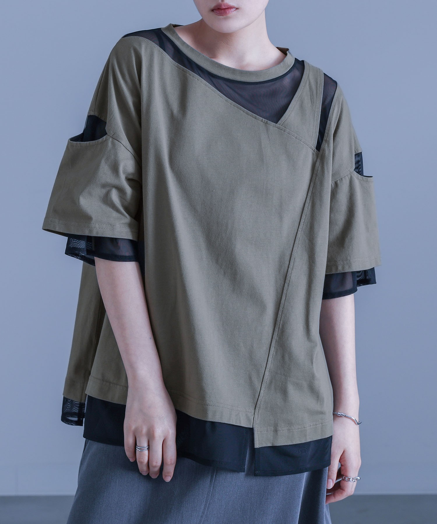 osharewalker（オシャレウォーカー） Tシャツ レディース 春 夏 黒 