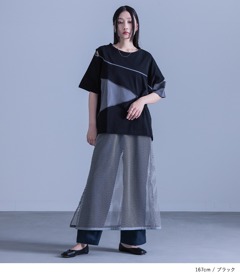 HYKE ハイク 15SS パイソンスタンドカラーショートスリーブ