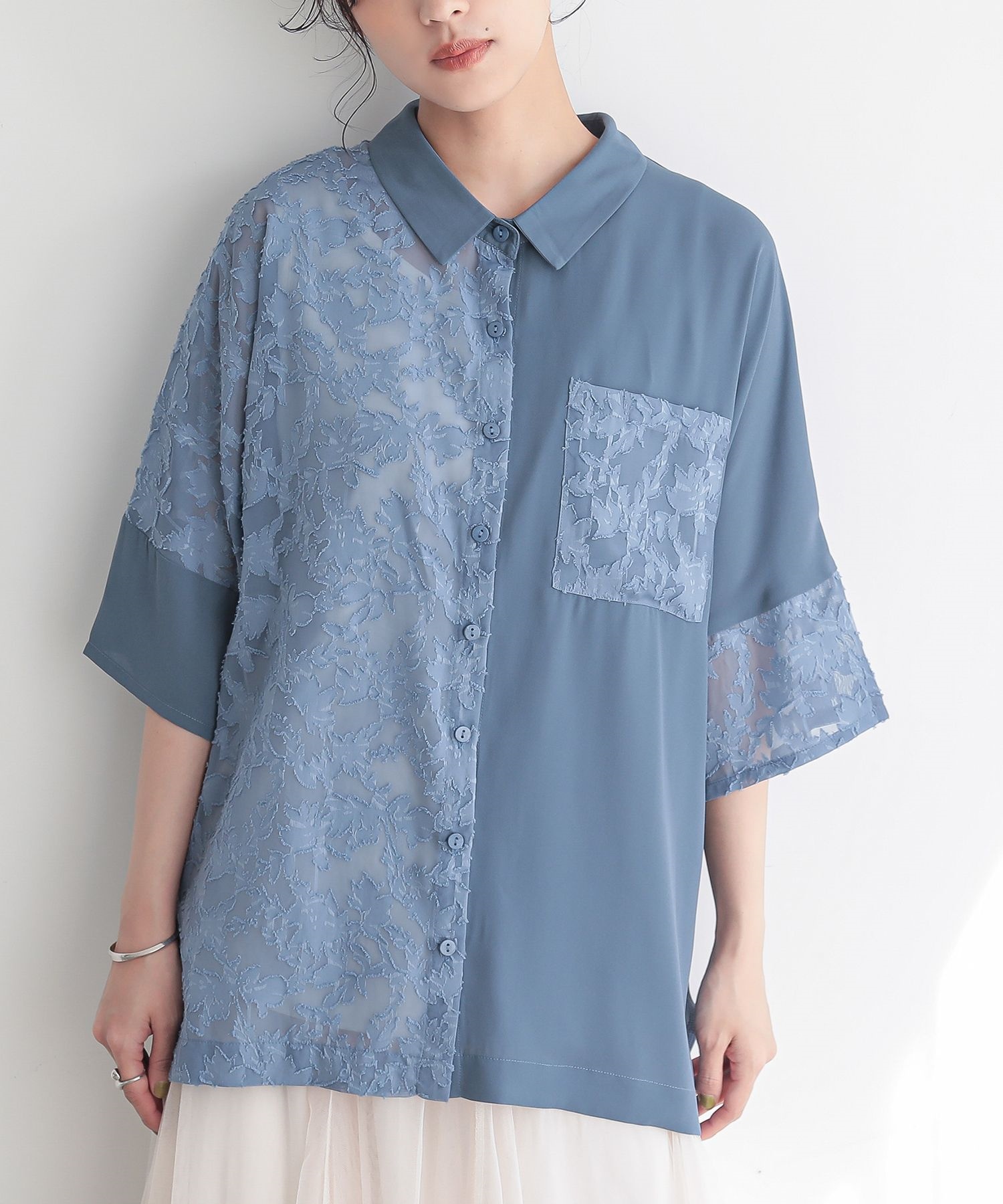 osharewalker シャツ ブラウス レディース トップス 春夏 半袖