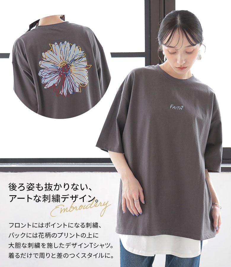 Tシャツ レディース 春夏 ユニセックス トッ...の詳細画像1