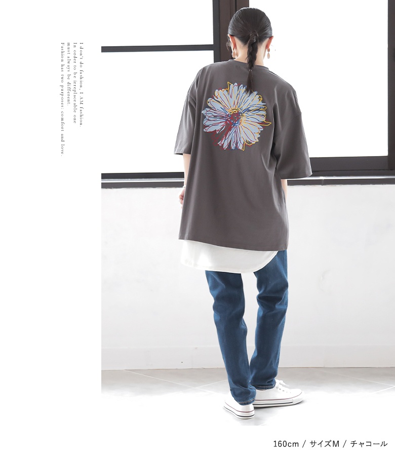 Tシャツ レディース 春夏 ユニセックス トッ...の詳細画像2