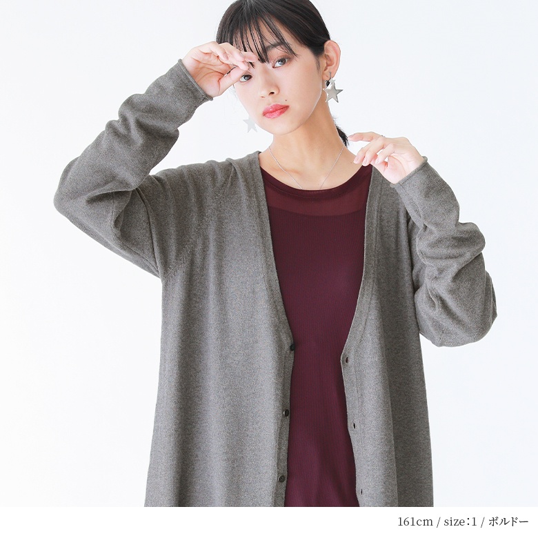 トップス ロンT レディース 春秋冬 シアー感...の詳細画像4