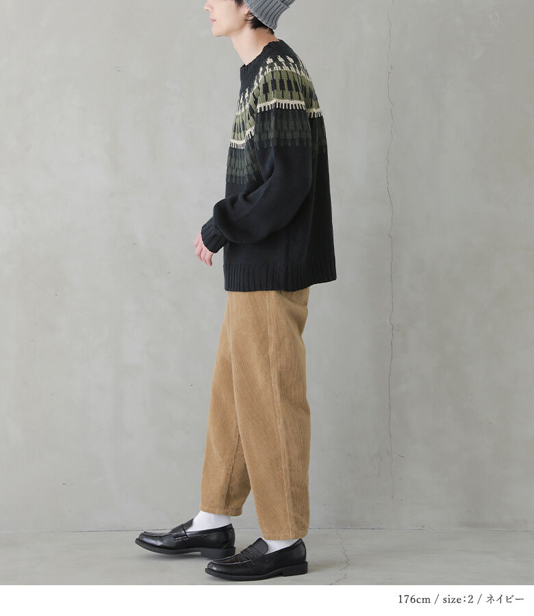 Pherrows ノルディック柄 ジップトレーナー Lサイズ Pherrows ノルディック柄 ジップトレーナー Lサイズ