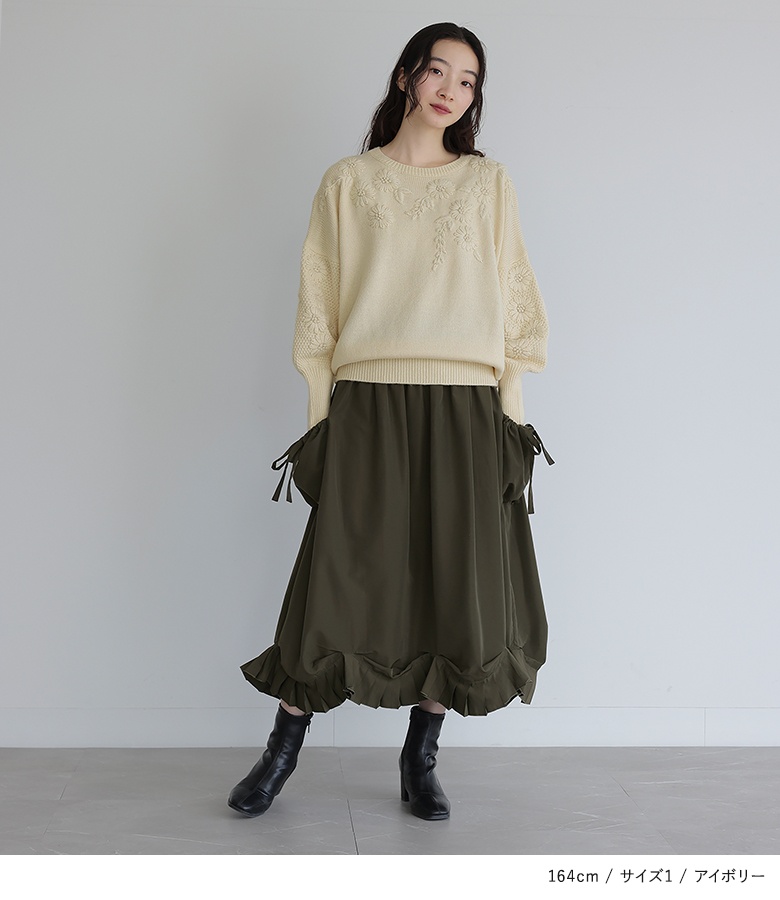 osharewalker ニット レディース 秋冬 トップス 長袖 クルー