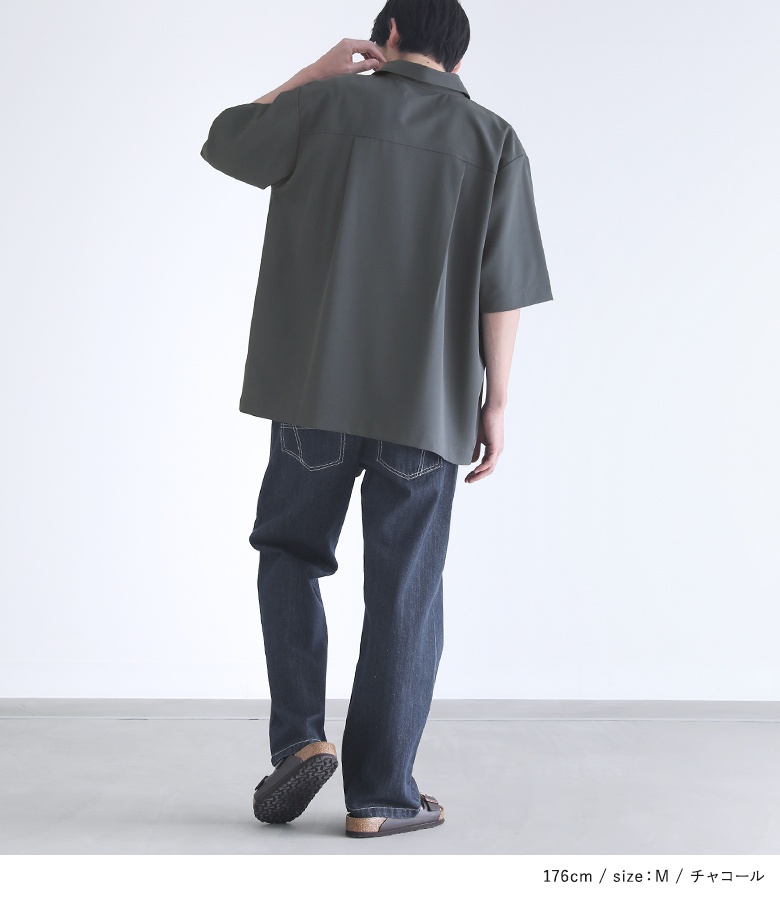 osharewalker シャツ メンズ トップス 羽織 半袖 ボタンシャツ