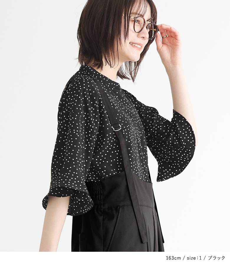 肌触りがいい osharewalker ブラウス 五分袖 半袖 トップス レディース トップス