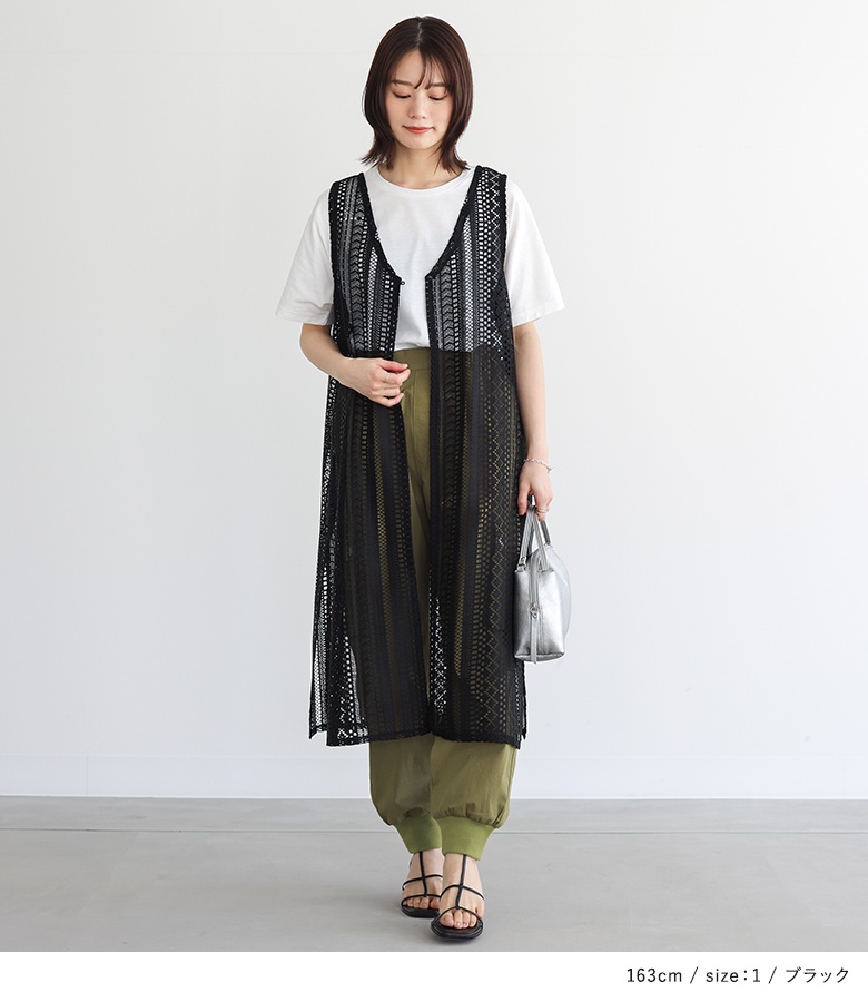 osharewalker ジレ Tシャツ レディース トップス ベスト ロング
