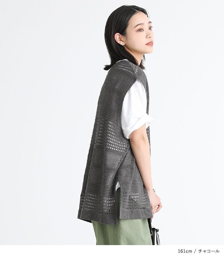 osharewalker ニットベスト レディース トップス サマーニット
