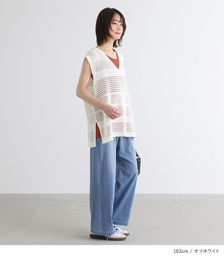 osharewalker ニットベスト レディース トップス サマーニット