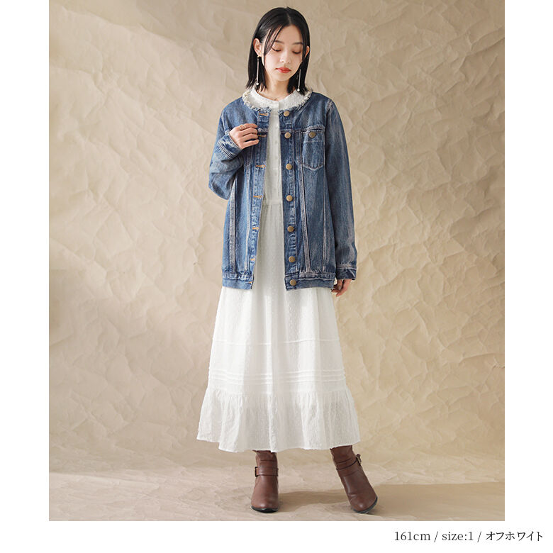 裾レース ロング ワンピース キャンディスリーブ オフショル 青 セール】［Callarus］【結婚式・お呼ばれ・パーティー