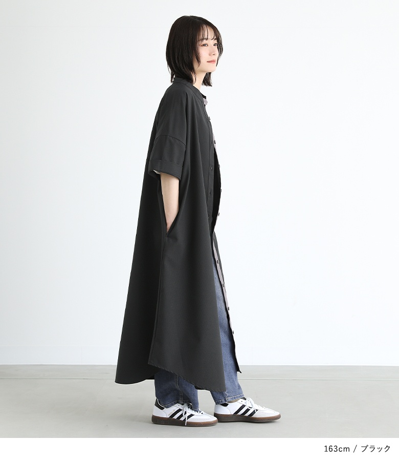 osharewalker ワンピース シャツワンピース ロングワンピース