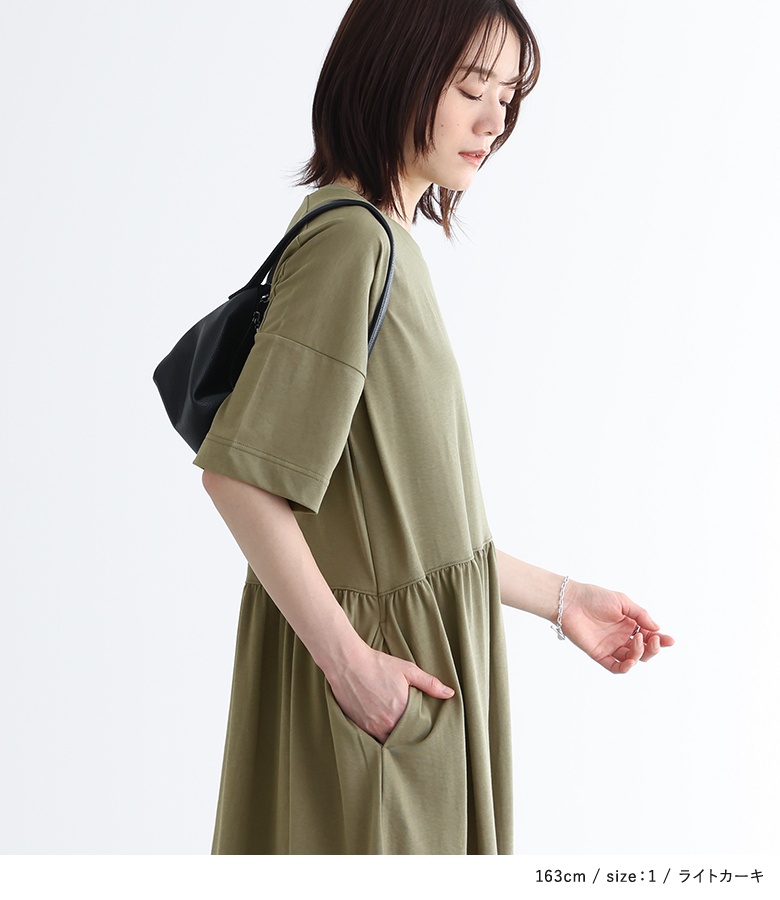 セール】 *〈手洗い可能〉NORTHERN LINEN2タックワンピース