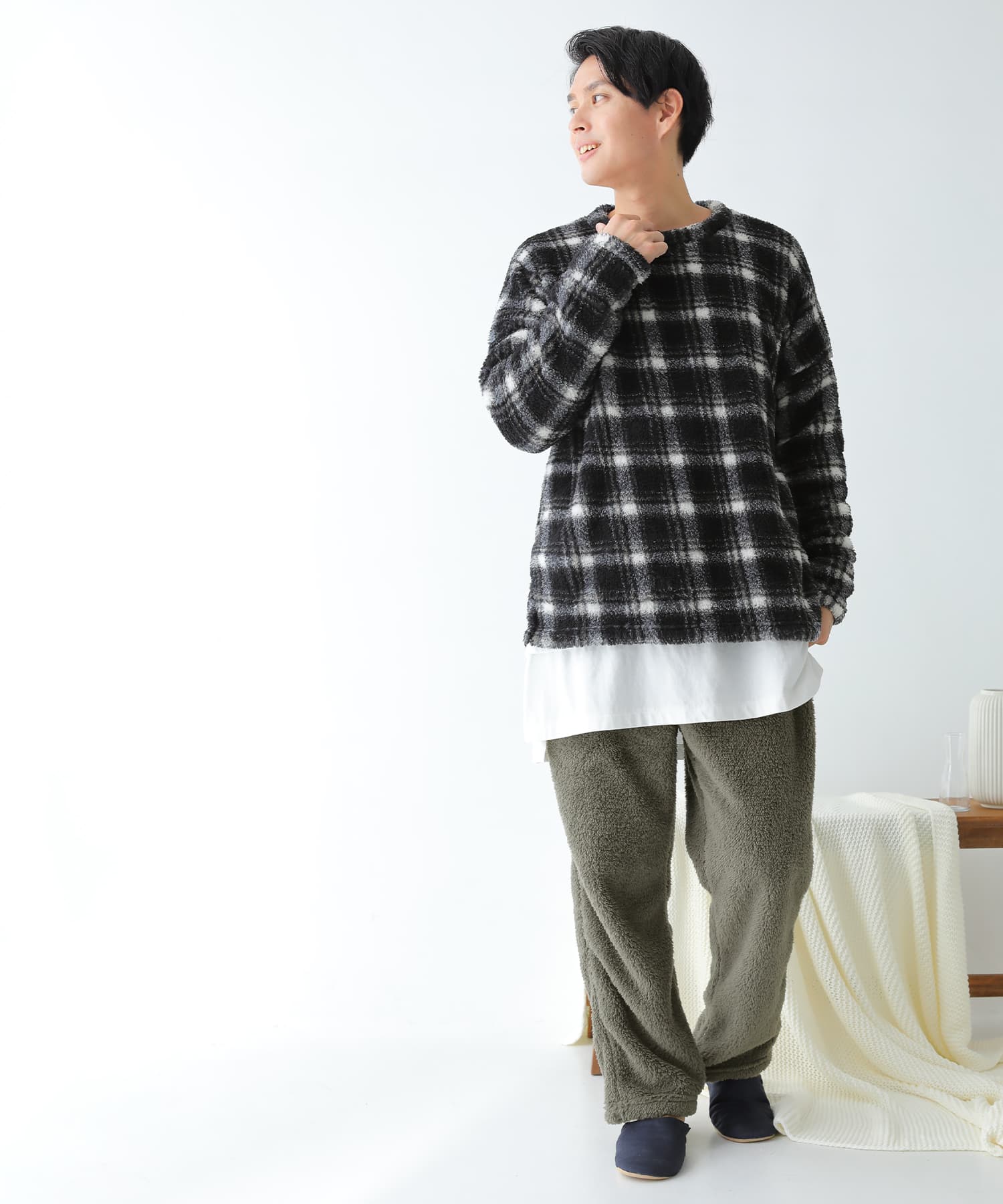 osharewalker ルームウェア メンズ ユニセックス 秋冬 部屋着