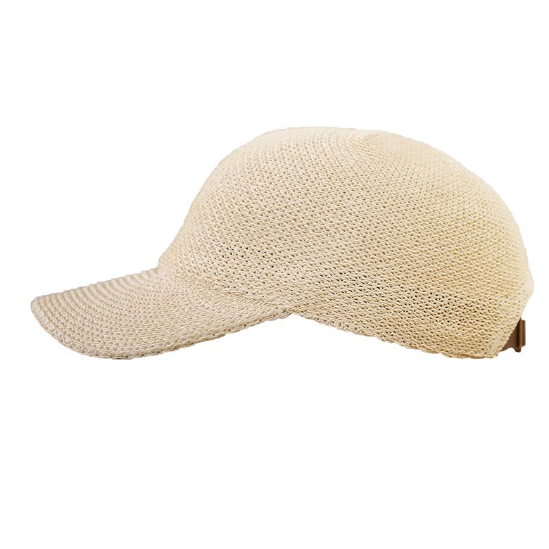 キャップ レディース 春夏 帽子 つば付き ペーパーキャップ バックベルト 異素材MIX 調整できる...