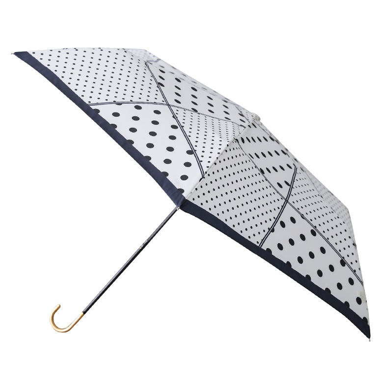 折りたたみ傘 レディース ファッション雑貨 雨傘 軽量 コンパクト 折り畳み傘 50cm ドット柄 ...