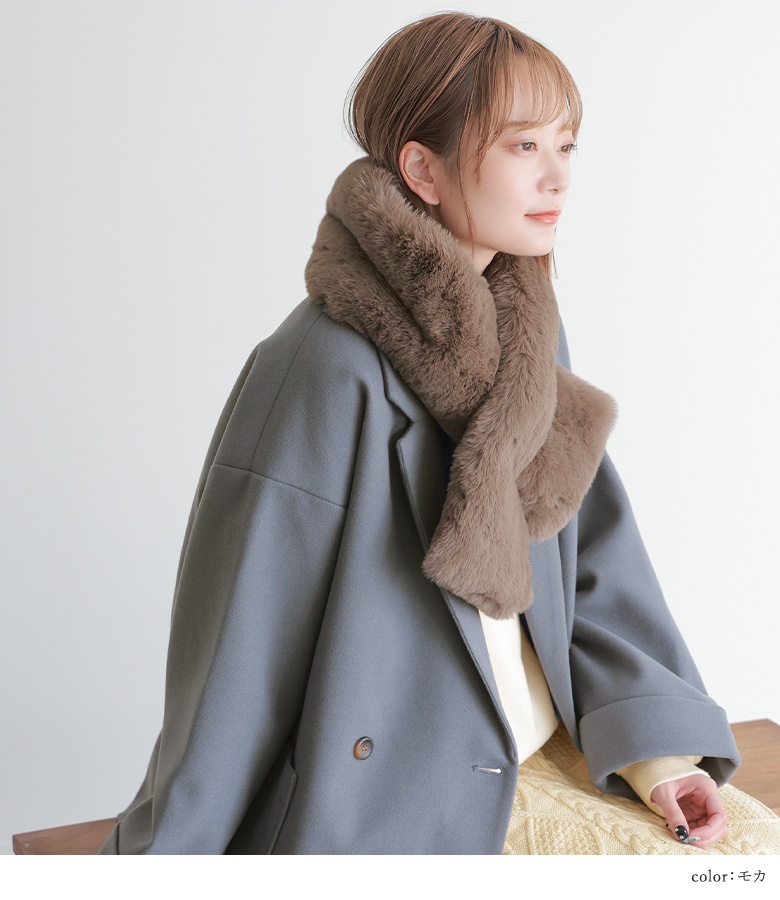 TRESOR トレゾア FOXファー　ティペット　ネックウォーマー osharewalker ティペット レディース 秋冬 ファッション雑貨