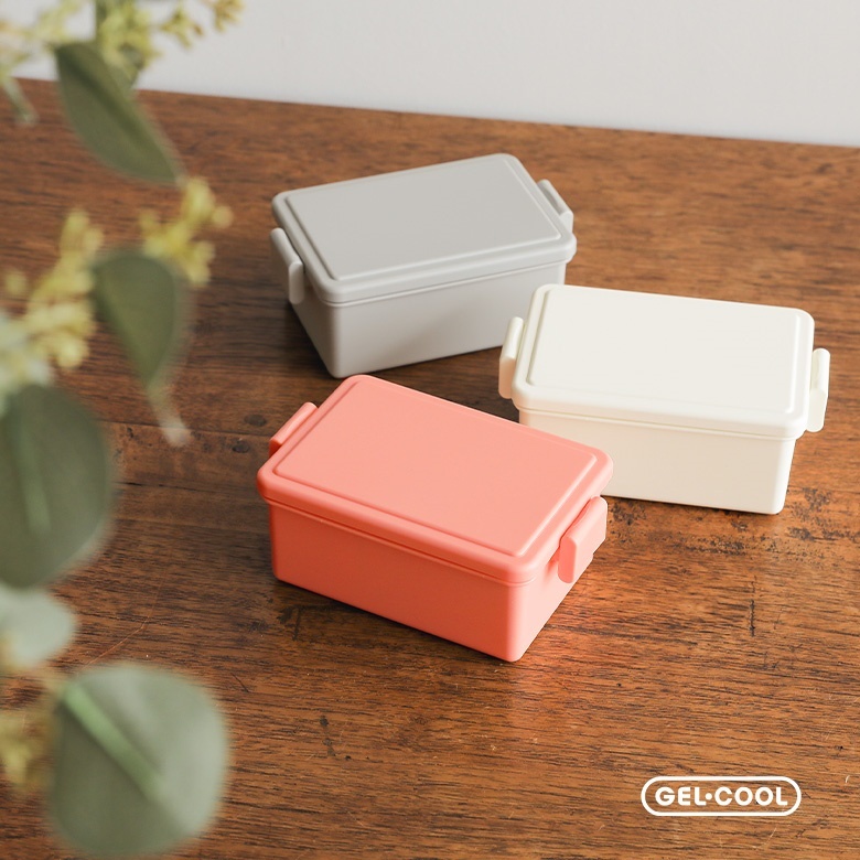 新色登場」弁当箱 お弁当箱 ランチボックス 保冷 ジェルクール Mサイズ