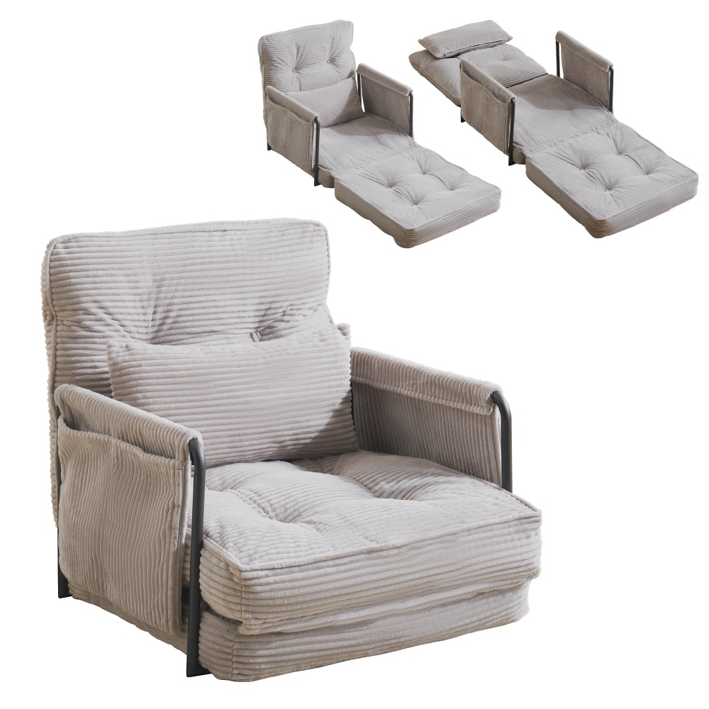 ソファベッド 3WAY ソファー 座椅子 6段調整可能 北欧 1人掛け