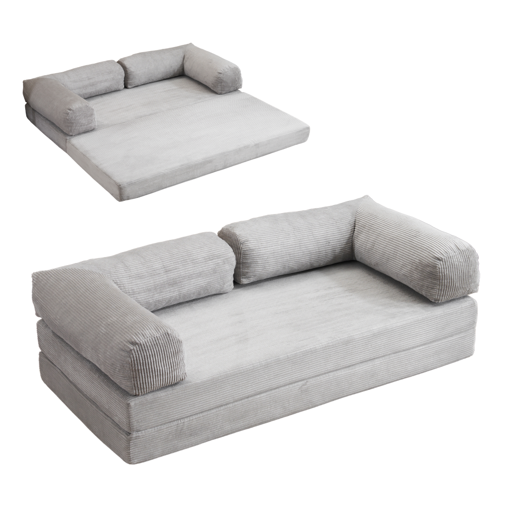 ソファベッド 2人掛け コンパクト 北欧 折り畳み式 圧縮梱包 完成品