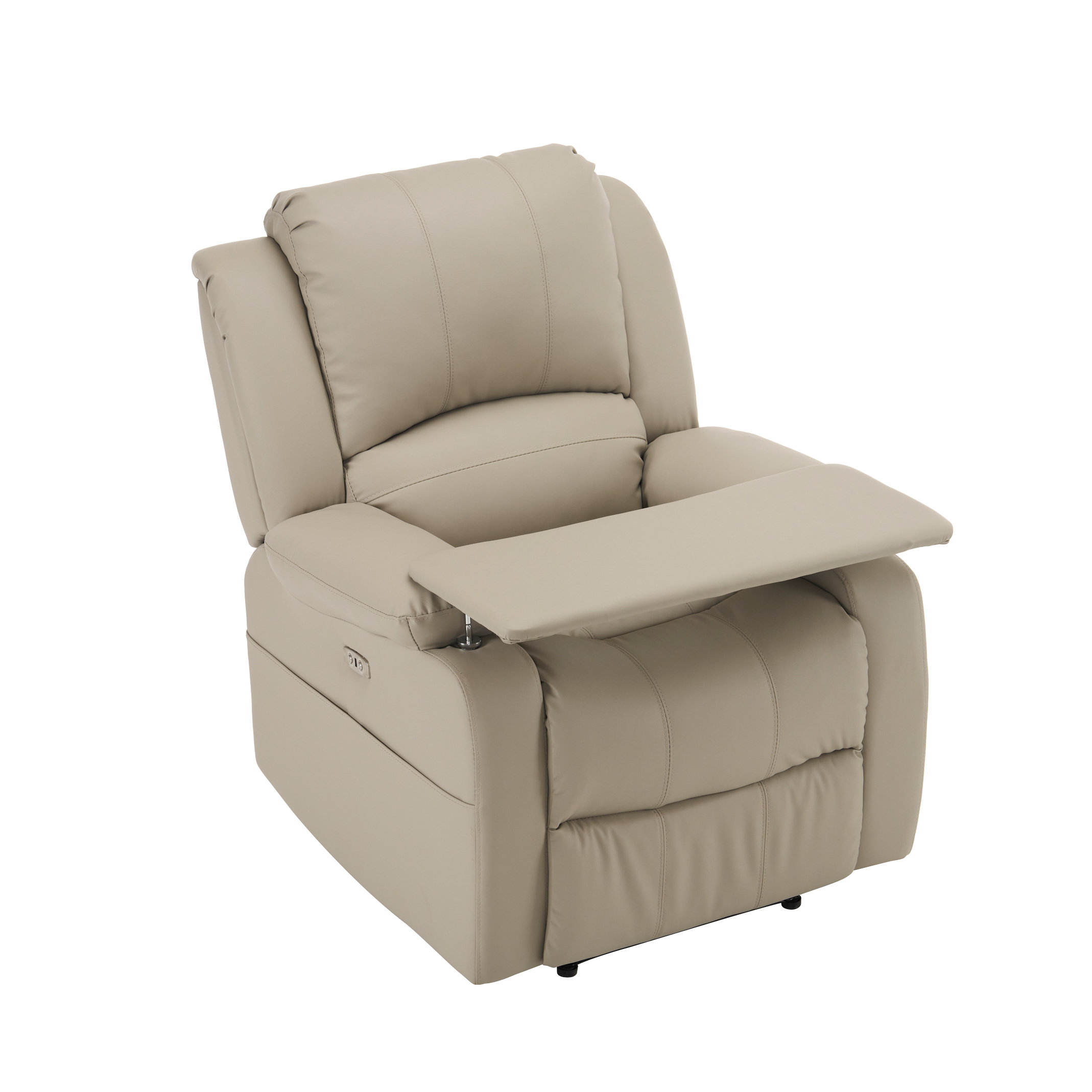 電動ソファー テーブル付き 1人掛けソフ 165°無段階調整