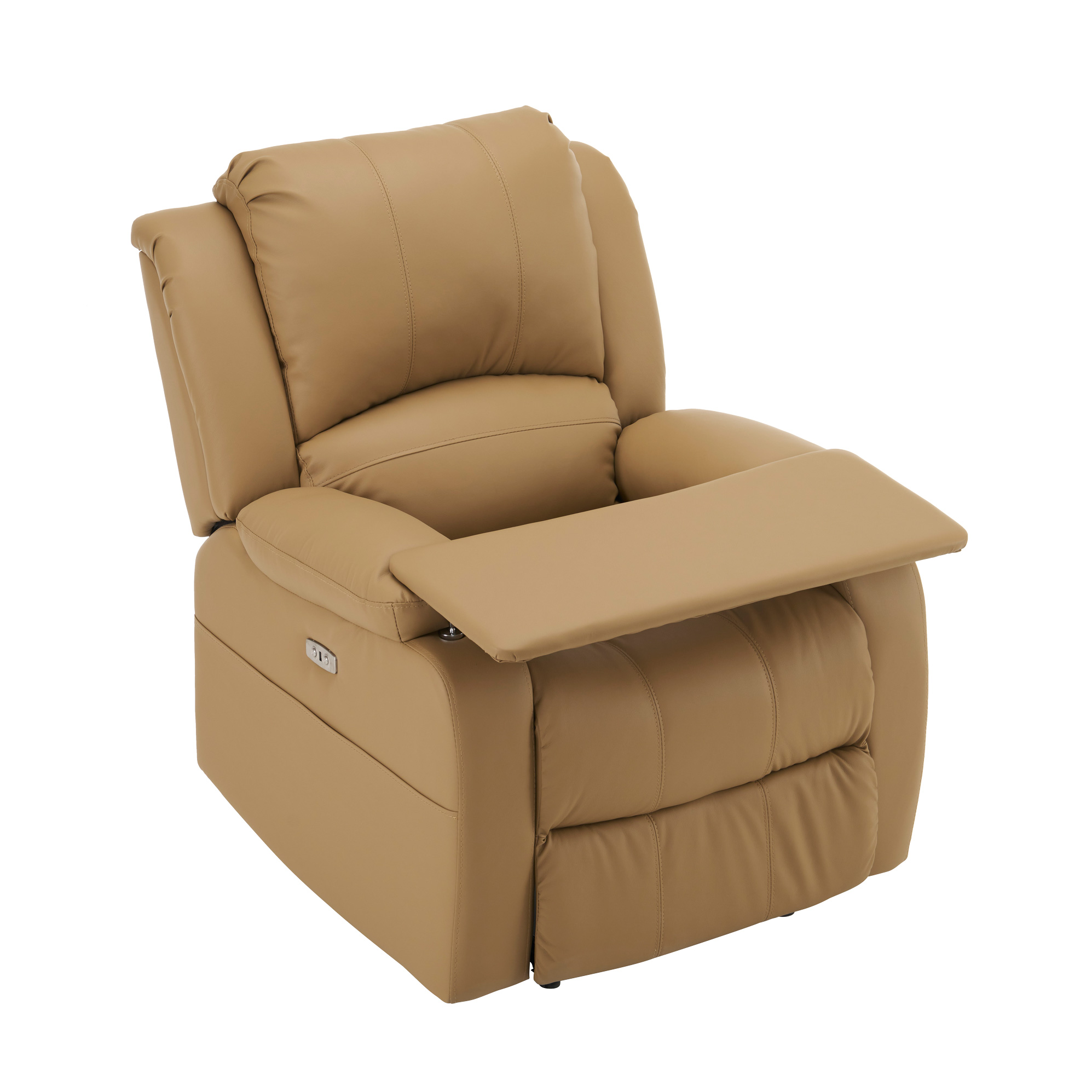 ボナースストア+5%☆1/5迄】電動ソファー テーブル付き 1人掛けソフ