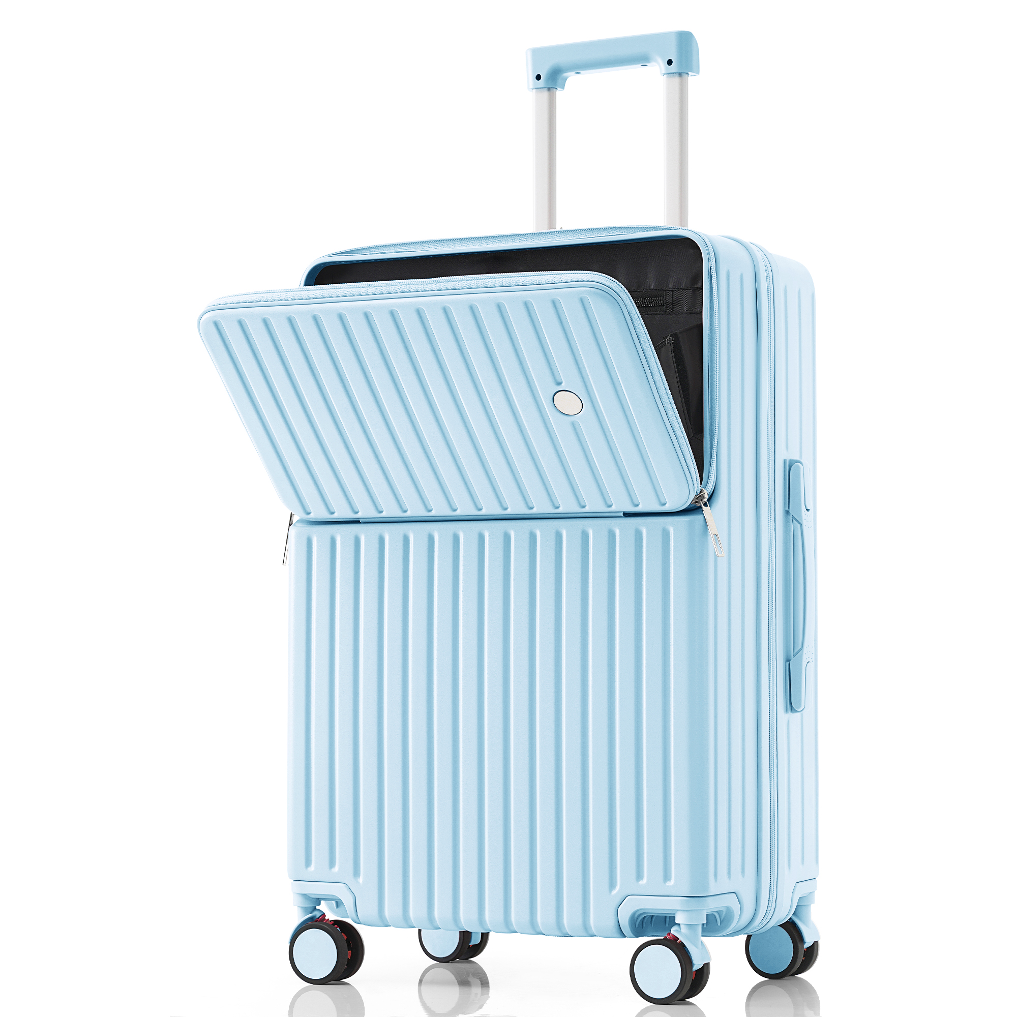スーツケース キャリーケース フロントオープン Sサイズ 機内持ち込み 1〜3日用 USBポート付き...