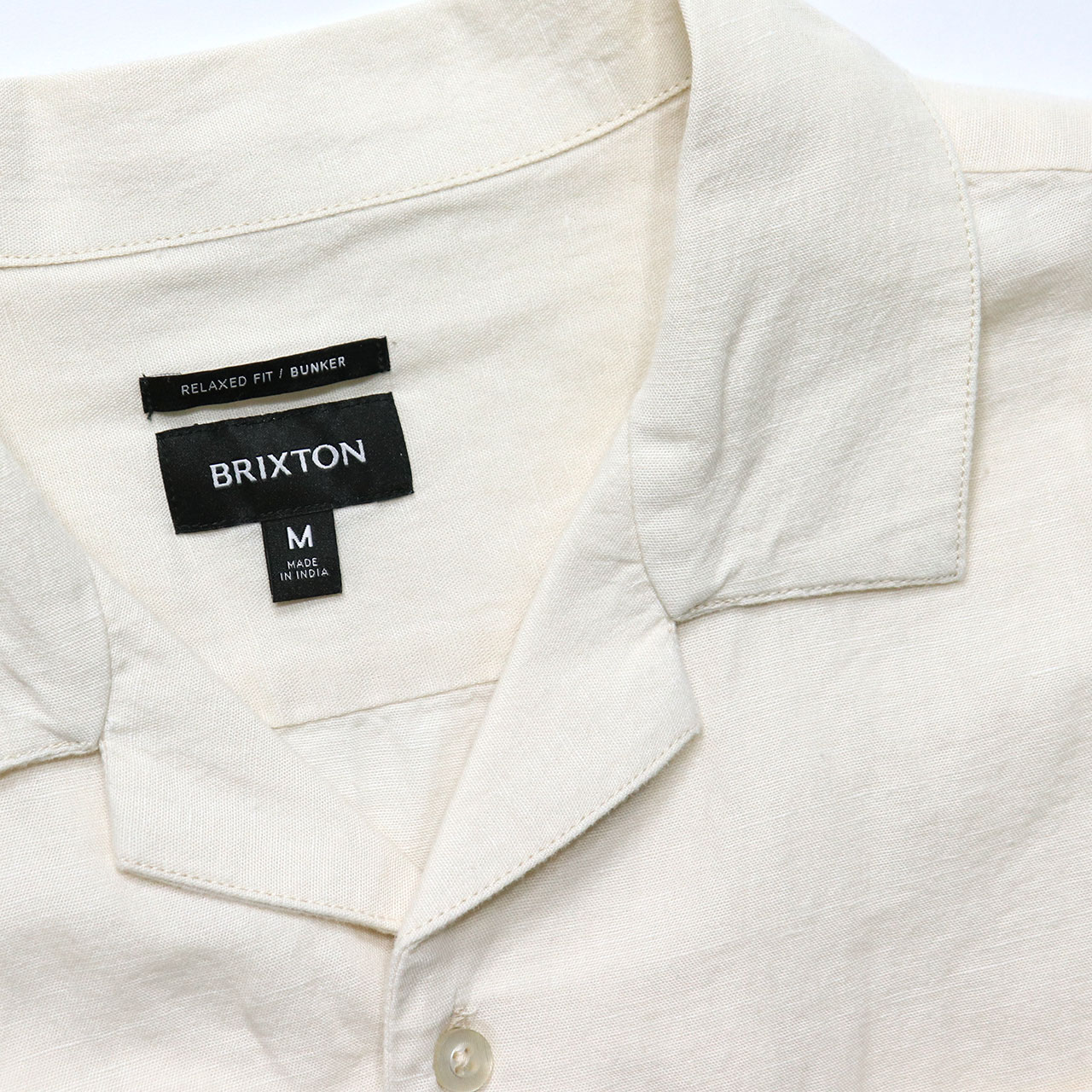 正規輸入品 ブリクストン シャツ メンズ 半袖 キューバ ボウリング オープンカラーシャツ リネン ラフ BRIXTON BUNKER LINEN BLEND S/S | BRIXTON | 08