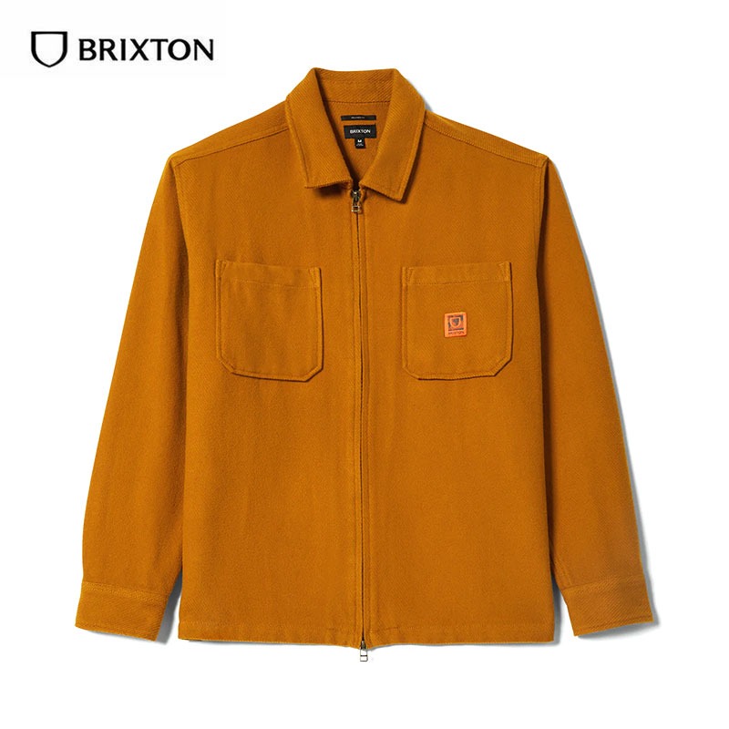 BRIXTON (ブリクストン) UNION ZIP FLANNEL シャツ フランネルシャツ ネルシャツ ジャケット メンズ ジップシャツ ブランド 厚手 | BRIXTON