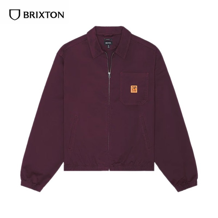 BRIXTON (ブリクストン) UNION RELAXED HARRINGTON JKT ハリントンジャケット メンズ アウター ストリート ブランド スイングトップブルゾン 赤 | BRIXTON