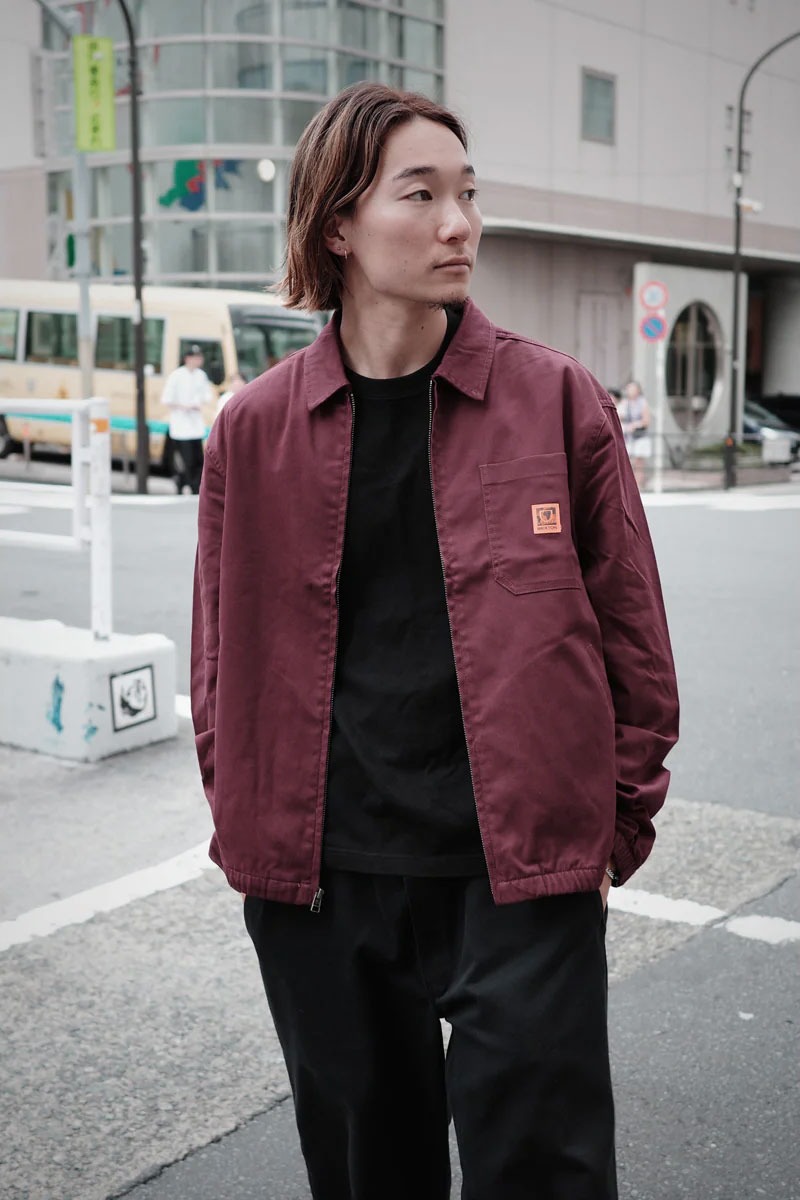 BRIXTON (ブリクストン) UNION RELAXED HARRINGTON JKT ハリントンジャケット メンズ アウター ストリート ブランド スイングトップブルゾン 赤 | BRIXTON | 08