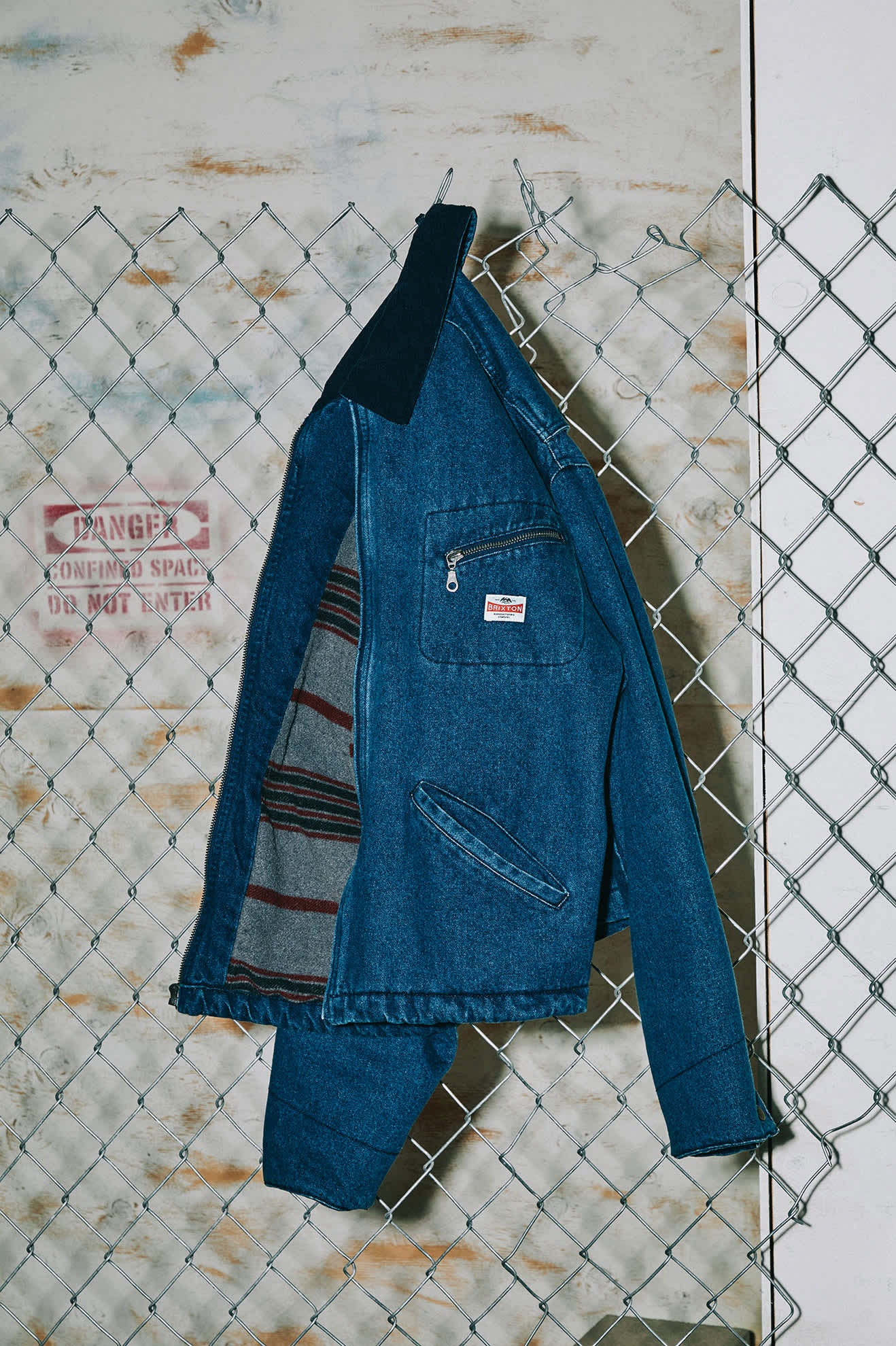 BRIXTON ブリクストン Altered Threads Lined Garage Jacket アウター ジャケット デニム 襟 コーデュロイ メンズ アメリカ ワークウェア ストリート バイク | BRIXTON | 05